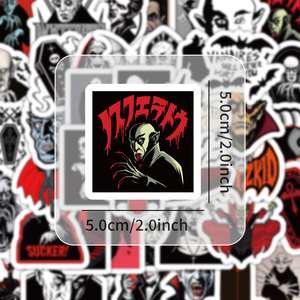 54 pz foglio adesivo per Film vampiro di Nosferatu Logo personalizzato adesivo in PVC impermeabile per Laptop telefono kiss cut adesivi per succhiasangue adulti - Product Image 3