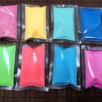 Pigment fluorescent Dingmei, poudre phosphorescente, couleurs néon brillantes dans le noir pour revêtement cuir, commande minimum 1 kg
