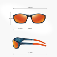 Lunettes de soleil sport pliables S24101 polarisées UV400, lunettes de cyclisme portables et légères, lunettes d'extérieur pour hommes et femmes, logo personnalisé