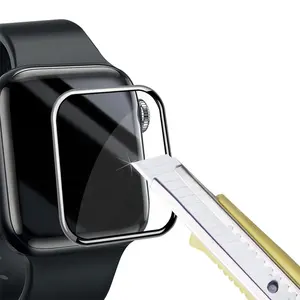 Eraysun שעון 40mm 44mm 3D מעוקל קצה HD מזג זכוכית עבור Apple שעון סדרת 8 41 45mm מסך מגן סרט עבור שעון Ultra