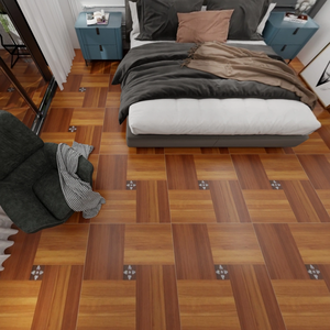Carreaux de porcelaine rouges modernes style <span class=keywords><strong>parquet</strong></span>, motif puzzle artistique Versailles, 800x800mm, épaisseur 10mm, <span class=keywords><strong>pour</strong></span> revêtement de sol de <span class=keywords><strong>salon</strong></span>, villa, hôtel - Product Image 2