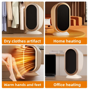 Plastic Desktop <b>Portable</b> <b>Electric</b> <b>Heater</b> Adjustable Thermostat Overheat Protection 360 Whole House Circulation Energy - Product Image 6