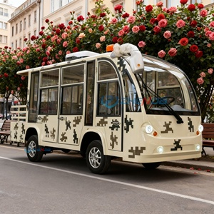 Zhenda CE Certified 11 Seats 72V 7.5Kw AC Motor Electric Mini Tourist Sightseeing Bus High Performance Premium Bus - Product Image 3
