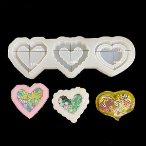 树脂振动筛模具DIY流沙铸造环氧硅胶模具心形Kawai树脂环氧饰品模具蛋糕装饰模具 - Product Image 4