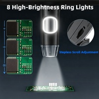 YAOGONG 7.0" Digital Microscope 5MP 1200X with 8 LED Light for Phone Repair PCB Soldering Motherboard Inspection Magnifier Tool