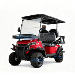 Carrito de Golf Eléctrico Rojo 2026, Vehículo Utilitario Nuevo, Construcción de Acero, Certificado CE, Legal para Circular en la Calle, Buggy, Scooters, Carritos de Golf Eléctricos - Product Image 2