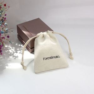 Wholesale Eco Friendly Custom Logo Cotton Canvas <b>Drawstring</b> <b>Bags</b> with Security Feature for Face Mask Use-Gift Packaging - Product Image 5