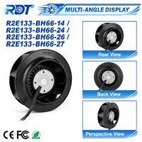 Orijinal R2E133-BH66-14 AC Santrifüj Fan 230V 27W 2800RPM 133mm Geriye Eğik Blower Inverter Kabin Soğutma Değişimi