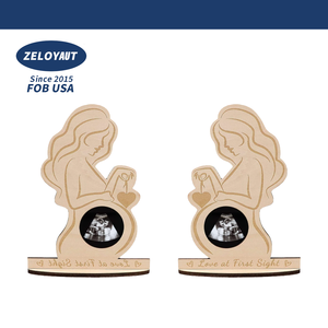 Vente en gros de cadres photo en sublimation pour femmes enceintes Cadeaux souvenirs fantaisie pour les femmes pour la fête des mères - Product Image 1