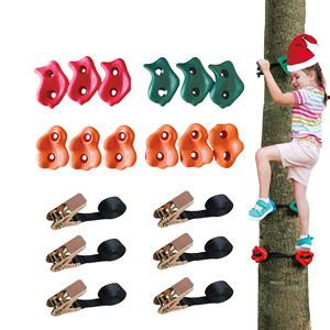 Anyaman Uhmwpe poliester dewasa Ninja Warrior, jalan raya Set kursus rintangan Longline slickline Trickline Pulley Feistel untuk anak-anak - Product Image 3