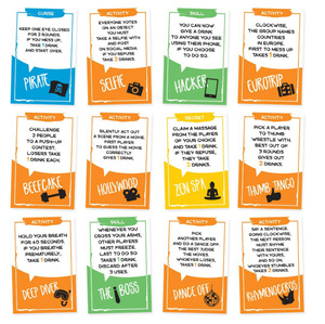 Nouveau <span class=keywords><strong>jeu</strong></span> de cartes pour adultes Totally Tubular Paper Drinking Games, entièrement en anglais, pour soirées alcoolisées - Product Image 4