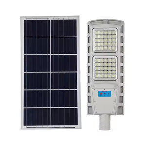 Offre Spéciale 200W 300W tout-en-un SMD LED lampadaire solaire étanche IP65 en alliage d'aluminium 6000K 180 Angle de faisceau télécommande - Product Image 1