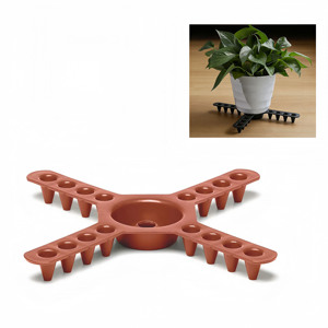 Support de pot réglable et découpable en plastique pour plantes de jardin, support de pot en plastique à placer sous le pot - Product Image 2