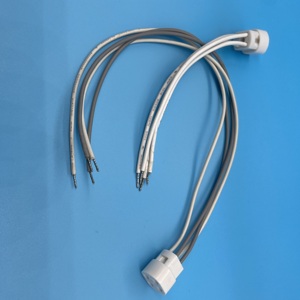 G10q <strong>Push</strong> on Lampholder with 1015 UL 20AWG Cable 600mm(2 White + 2 Black) - Product Image 4