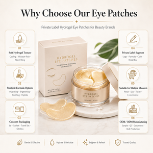 Parches <span class=keywords><strong>de</strong></span> Colágeno y <span class=keywords><strong>Gel</strong></span> Orgánico Antiarrugas para el Contorno <span class=keywords><strong>de</strong></span> Ojos con Efecto Anti-Hinchazón y Anti-Ojeras (OEM Personalizable) - Product Image 3