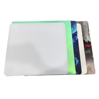 Tapis de souris professionnel ODM en verre dur topographique blanc, résistant à l'eau, anti-rayures, avec impression personnalisée, pour jeux vidéo et dessins animés