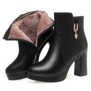 Nuovi Stivali Donna di Lusso 2025, <span class=keywords><strong>Tacco</strong></span> <span class=keywords><strong>Basso</strong></span> 9cm/7cm, Antiscivolo e Caldi per Autunno/Inverno, Design di Alta Qualità - Product Image 1