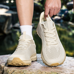 Chaussures <span class=keywords><strong>de</strong></span> sport unisexe respirantes nouveau style, MOQ=2, pour la gym, la course, l'escalade et le trekking, avec large embout. - Product Image 5