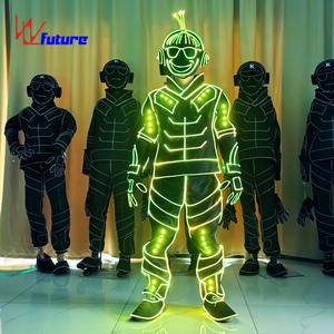 Costume de danse tendance en fibre optique lumineuse rechargeable, léger, idéal <span class=keywords><strong>pour</strong></span> les spectacles de danse, les spectacles de scène, les fêtes - Product Image 3
