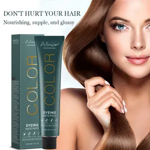 Hanli Custom Professional Herbal Low Amoníaco Free Hair Dye Color Cream Permanente 112 Colores Color de moda para salón