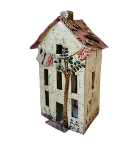 Large Handmade <strong>Pottery</strong> House Tea Light Holder Wattlewood <strong>Cottage</strong> - Product Image 1