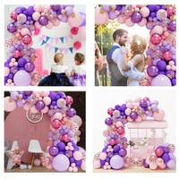 Fournitures de fête d'événement toile de fond tenture murale décorations de mariage décor Ballon ballon arc guirlande Kits ensembles