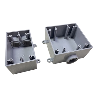 <span class=keywords><strong>2</strong></span>-gang fse thời tiết Thiết bị hộp màu xám PVC cách điện nối ổ cắm hộp 1 trong Hub khớp nối loại điện hộp ETL được liệt kê - Product Image 2