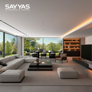 Porta Scorrevole in Alluminio Resistente con Doppio Vetro Temperato, Isolamento Acustico, Meccanismo di Sollevamento Grande, Vista Panoramica, Solo Apertura - Product Image 4