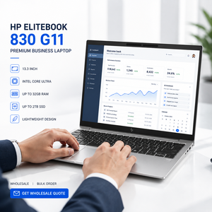 โน้ตบุ๊คธุรกิจ EliteBook 830 G11 รุ่นใหม่ล่าสุดปี 2026 ขนาด 13.3 นิ้ว Intel Core Ultra 5 7 แรม 16GB SSD 512GB น้ำหนักเบา - Product Image 1