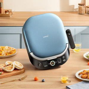 Plaque chauffante électrique Midea, chauffage double face, température réglable, affichage numérique, bleu et blanc, 403x305x123mm - Product Image 2