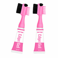 Gel Coiffant Professionnel pour Bords avec Brosse – Fixation Forte, Sans Résidus, pour Cheveux de Bébé – Marque Privée