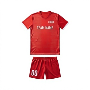 Uniforme de Fútbol Personalizado, Paquete Corto, 100% Poliéster, Transpirable, de Secado Rápido, Impresión Digital, Kits Unisex, Color Liso en la Parte Delantera, Teñido, OEM - Product Image 1