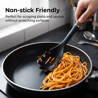 Cuillère à pâtes en silicone de qualité alimentaire, résistante à la chaleur, sans BPA, pour spaghetti, nouilles et autres pâtes, OEM ODM