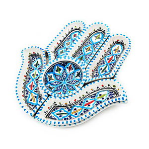 Plato <span class=keywords><strong>de</strong></span> Cerámica Personalizado con <span class=keywords><strong>la</strong></span> <span class=keywords><strong>Mano</strong></span> <span class=keywords><strong>de</strong></span> Fátima, Juego <span class=keywords><strong>de</strong></span> Platos para Té <span class=keywords><strong>de</strong></span> <span class=keywords><strong>la</strong></span> Tarde, Vajilla para <span class=keywords><strong>Restaurante</strong></span>, Platos para Patatas Fritas - Product Image 2