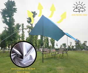 Auvent léger pare-soleil UPF 50, canopée imperméable <span class=keywords><strong>pour</strong></span> l'extérieur, bâche de plage, abri de soleil <span class=keywords><strong>pour</strong></span> 4 à 6 personnes, nouveau Style 2019 - Product Image 6