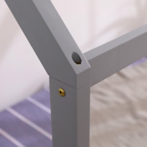 Juego de Dormitorio para Niña, Guardería, Madera Maciza, Cuna con Marco Queen, Cunas para Bebés, Camas Altas, Camas Infantiles con Forma de Autobús, Camas para Niños de 2 a 6 Años - Product Image 3