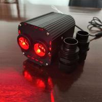 Une tête 2 têtes 3 têtes 20W RGBW Moteur à fibre optique scintillant avec télécommande RF pour lumière à fibre optique Home KTV Cinema Starry Sky