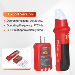 UT25A เครื่องตรวจหาฟิวส์ไฟฟ้าแบบใช้แบตเตอรี่ เครื่องทดสอบเต้ารับ GFCI พร้อมไฟ LED ใช้งานอุตสาหกรรม - Product Image 3