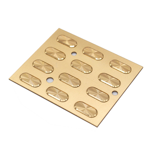 Étiquette métallique personnalisée gravée <span class=keywords><strong>pour</strong></span> planche à découper, étiquette métallique de haute qualité avec plaque nominative en relief, logo Shenzhen - Product Image 6
