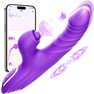 Meilleur Vibrateur Lapin à Double Tête Rotative avec Aspiration et Tapotement, Recharge USB 5V, Stimulateur Point G et Clitoridien pour Femmes - Product Image 1