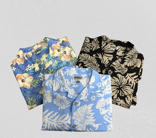 High Quality Men CASUAL shirt Summer Hawaiian Resort Wear Tropical Top Floral Print Grande Taille Wholesale Men's Shirts