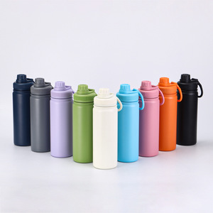 Bouteille d'eau en acier inoxydable multi-tailles (18oz, 22oz, 25oz, 32oz) avec couvercle à poignée de transport, bouteille sport isotherme sous vide, logo personnalisé - Product Image 5