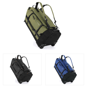 Mochila con Ruedas Plegable de 85L y 29 Pulgadas, Bolsa de Viaje de Lona Suave con Compartimento Separado para Zapatos y Base Acolchada Completa - Product Image 3