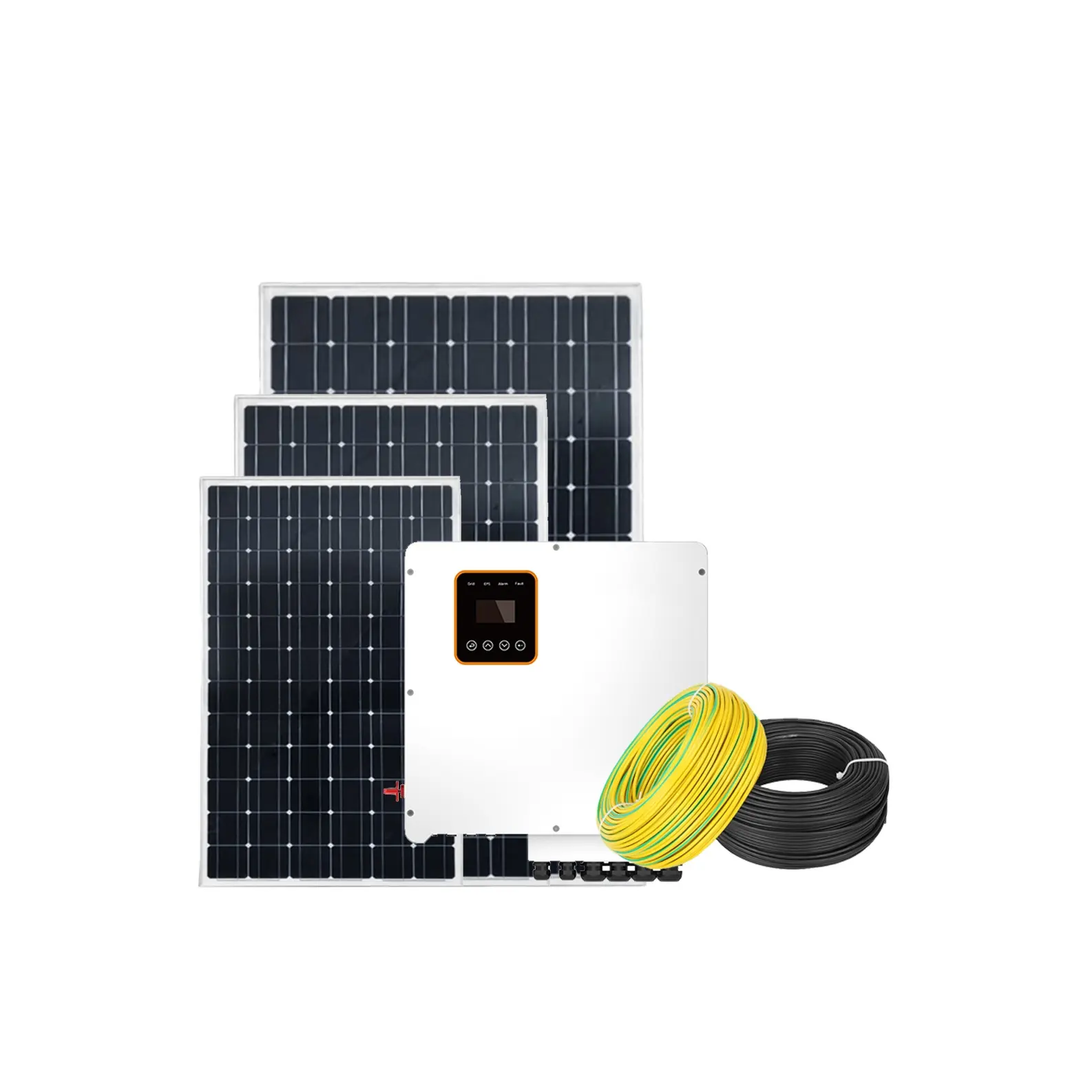 10kw 오프 그리드 태양 광 발전 에너지 패널 태양열 시스템 가정용 가정용 에너지 저장 시스템 완전 키트 태양 전지 일체식 10kw pv