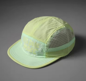 Custom Mesh 5 Panel Polyester Nylon <b>Flat</b> Brim Snapback <b>Caps</b> – Breathable Summer Running Camp <b>Hats</b> - Product Image 6