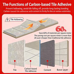 Résine adhésive pour carrelage à base de carbone, double composant, époxy, imperméable, pour sol et mur, force d'adhérence maximale - Product Image 3