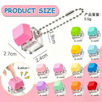 Custom Logo Single Keyboard Keycap DIY Keychain Design Plastic Unisex Stress Relief Toy