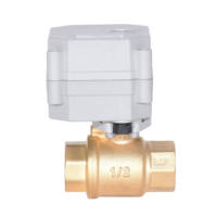 Vanne à boisseau sphérique électrique en laiton ETRANY 1/2'' DC5V BSP NPT avec contrôle WiFi, régulation de liquide à haute température, télécommande par téléphone mobile