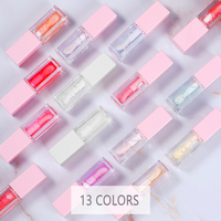 Huile à lèvres liquide teintée PH changeant de couleur, hydratante, formule végétalienne waterproof avec vitamine E, personnalisable avec votre logo, marque privée