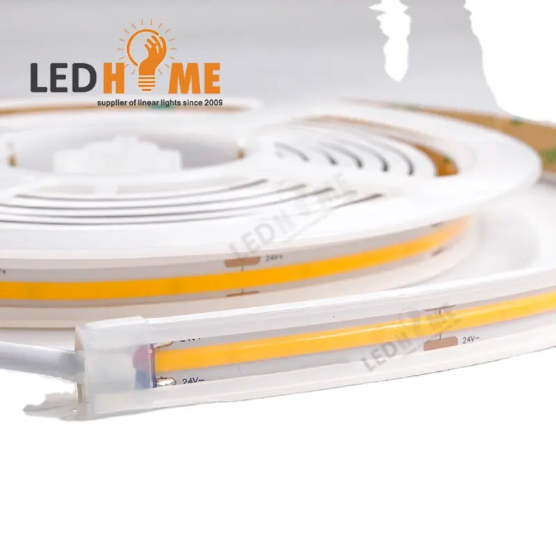 Tira de luces led rgbw de silicona para exteriores, flexible, impermeable, rgb, cob, ip67, 10m, 100m, 12v, 24v, Blanco cálido, rgbic, rgbww